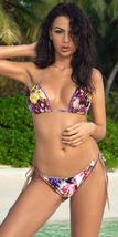 Liliana Montoya Swim B049RI Rosales Ines Purple Triangle Top &amp; Side Tie ... - £139.98 GBP