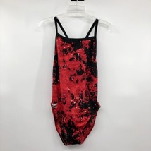 Speedo Red Black White Endurance Swimsuit Womens L? Used - £12.46 GBP
