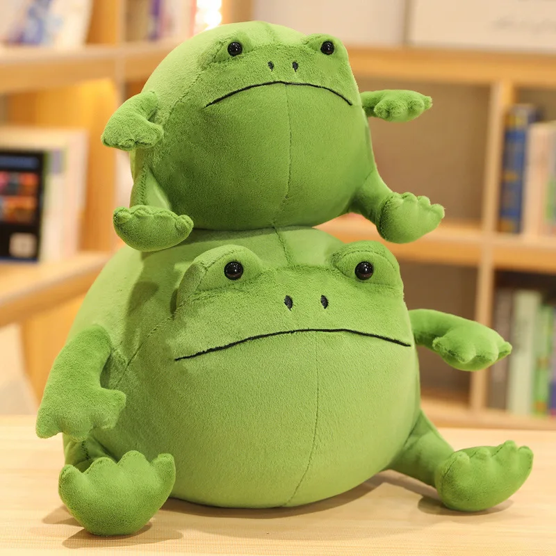 Rog plush toy cute big eyed green frog pillow children s birthday doll home decoration thumb200