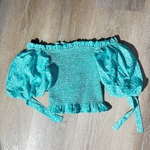 Smocked Puff Sleeve Crop Top – Size M - $14.85