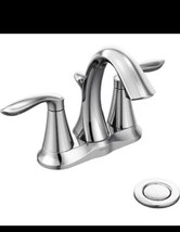 Moen 6410 Eva Chrome Two-Handle High Arc Bathroom Faucet BNIB - $98.99