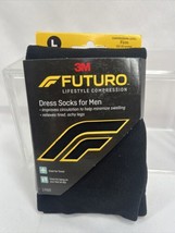 Large 3M FUTURO Men&#39;s Dress Firm Compression Socks for Improved Circulation - £7.18 GBP