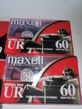 Sony, JVC, Maxwell  Lot of 6 Normal Bias Cassettes 60 &amp; 90 min New Sealed  - £13.93 GBP
