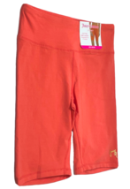 Juicy Couture Cotton Bike Short Women&#39;s M Compression Fit Hot Coral Summer Color - $15.84