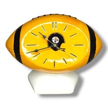Vintage Pittsburgh Steelers Football Clock OOAK Unique Handmade Ceramic  - £39.30 GBP
