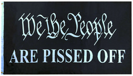 We The People Are Pissed Off Double Sided 12x18&quot; Boat Flag NRA American USA MAGA - £13.93 GBP