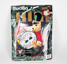Bucilla LITTLE DRUMMER BEAR Felt Christmas Holiday Card Holder Kit #8321... - £38.88 GBP