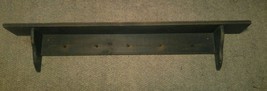 48 Inch Country Decor Plate Groove Display Shelf Hat Peg Rack Hanging Pine - $49.99