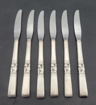 Community Morning Star Dinner Knives set of 6 Silver Plate Vintage - £29.79 GBP