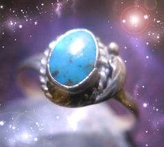 Haunted Tribal RING GREAT SPIRAL AMPLIFY ENERGIES HIGH MAGICK 925 WITCH ... - $29.93