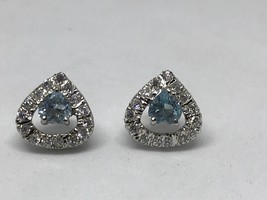 Blue topaz topz,silver stud,blue topaz jewelry,bt,birthstone ,gifts for her - £57.49 GBP
