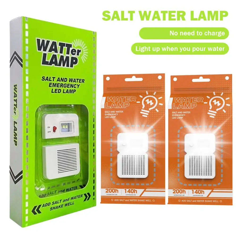 Salt Water LED Emergency Lamp Portable Outdoor Camping Lamp for Camping Night - £8.23 GBP+