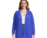 Terra &amp; Sky Women&#39;s Plus Open Front Chenille Cardigan Sweater, Midweight... - $24.74