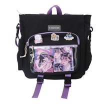 Fashion Women Backpack Mochila For Teenager Cute Waterproof College Black Kawaii - £27.76 GBP