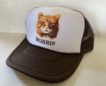 Vintage Morris The Cat Hat 9 Lives Trucker Hat snapback Brown Summer Par... - $15.03