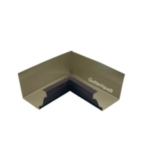 1 - Aluminum 6&quot; - Inch Gutter Inside Box Miter Color Musket Brown - $391.54 MXN