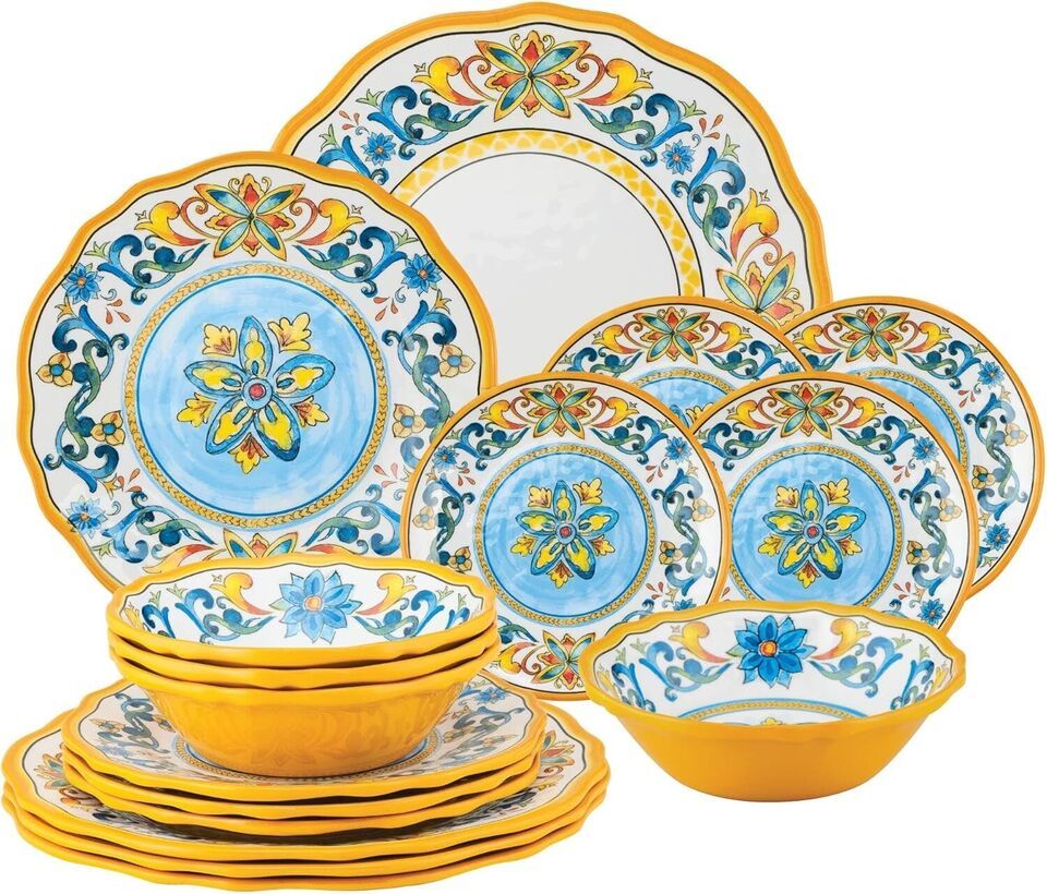 16-Piece Chianti Melamine Dinnerware Set - Service for 4 - $79.01