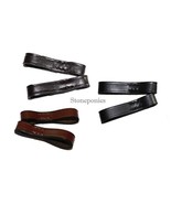 Full Cheek Bit Keepers Leather Loops Fulmer Bits - Dark Havana Chestnut ... - $8.00