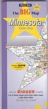 Warren Map Minnesota State &#39;The Big Map&#39; Large Print Fold up Street Map - £15.72 GBP