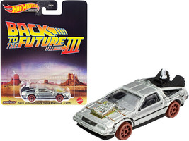 Time Machine Railroad Version Brushed Metal Back to the Future Part III 1990 Mov - £16.78 GBP