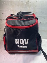 NQV Disc Golf Backpack Unused Black &amp; Red Multi Pocket Disc Golf Carry B... - £23.19 GBP