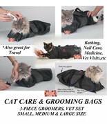 3pc SET Top Performance CAT GROOMING Nail Clip Bath Travel BAG NO BITE S... - $59.99