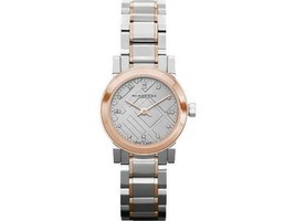 NWT BURBERRY Heritage Grey Dial Two-tone Stainless Steel Ladies Watch BU9214 - £369.19 GBP
