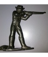Vintage Men Of The West Plastic Silver Gunman - $55.78 MXN