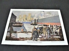  Men on the Dock by George Bellows - Artext Print No.206-1950’s Reproduction . - £8.67 GBP