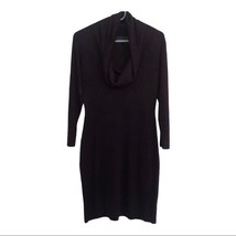 Connected Apparel plum Purple cowl neck oversized sweater dress Women’s ... - $17.86