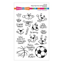 Stampendous Clear Stamps-Puppy Hugs Faces And Sentiments STP202 - £16.26 GBP