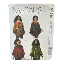 McCALL'S M4939 Misses Poncho Sewing Pattern Size S-XL 2005 - $9.97