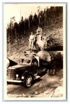 RPPC Truck Logging Western Washington WA Keppinger Photo Ellis 699 Postcard R20 - £12.52 GBP