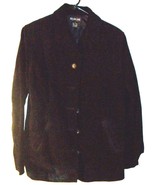 Style &amp; Co. Black Genuine Suede Leather Jacket with Pockets Size Medium - £45.73 GBP