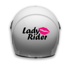 Helmet decals motorcycle stickers removable 1X pcs lady rider - £4.71 GBP