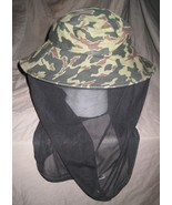 Russian Army Military CAMOUFLAGE CAMO Boonie Hat Cap c/w attached mosqui... - £45.91 GBP