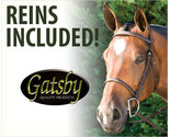Gatsby Warmblood / Large Size English Horse Bridle Fancy Stitched Raised... - $54.80