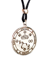 Archangel Azrael Pendant Necklace Talisman Sigil Evocation Bead Cord Amulet - £6.81 GBP