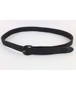 Deadstock Vtg 90s Streetwear Metal Leather Braided Stretch Belt Mens XL ... - $40.89 CAD