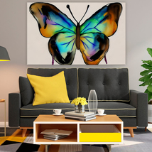 Butterfly Landscape Abstract Shapes Illustrations , Canvas Wall Art - £28.32 GBP+