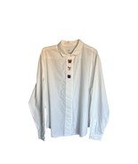 SANDRA INGRISH Women’s Size 16 White Button Down Shirt Embroidered Chris... - €11,16 EUR