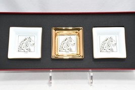 Cartier mini Change Tray PANTHERE Set of 3 panther leopard plate 8 x 8 cm - $483.12