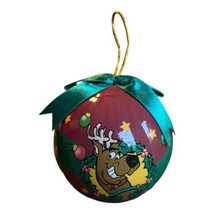 Scooby-Doo Christmas Ornament Hanna Barbera Ball 2000 Red Brown Vintage ... - $18.66