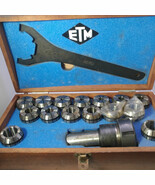 ER-40 1.1/4 ETM COLLET CHUCK SET 1/8&quot; -1&quot; in the original box - €575,74 EUR