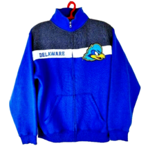 J America Sportswear Men&#39;s Full Zip Delaware Blue Hens Jacket Sz L - £22.15 GBP