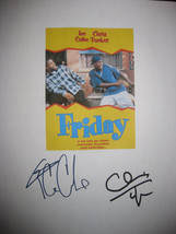 Friday Signed Movie Film Script Screenplay X2 Ice Cube Chris Tucker Autographs s - £15.62 GBP