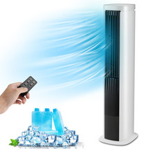 3-In-1 Portable Evaporative Air Cooler 40&quot; Bladeless Cooling Tower Fan W... - £181.58 GBP