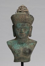 Antique Khmer Style Lakshmi / Devi Consort of Vishnu Torso - 31cm/12&quot; - £339.12 GBP