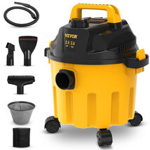 VEVOR Wet Dry Vac, 2.6 Gallon, 2.5 Peak HP, 3 in 1 Shop Vacuum, Black/Ye... - $44.90