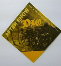 Dio Backstage Pass Original Throw &#39;em to the Wolves Tour 1990 Heavy Metal Yellow - $11.03